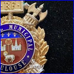 Insigne du Conseil Municipal de Toulouse 20éme Siècle France Argent