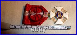 Italie Médaille De L'ordre National De La Couronne Or 18 Carats Et Écrin Cuir
