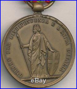 Italie Médaille de l'indépendance et de l'unité de l'Italie 1859