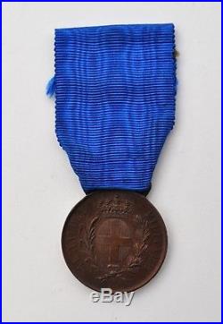Italie Médaille de la Valeur Militaire Al Valor Militare, bronze, signée F. G