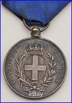 Italie Médaille de la Valeur Militaire, Guerre d'Italie 1859, attribué