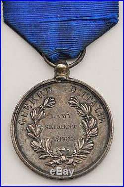 Italie Médaille de la Valeur Militaire, Guerre d'Italie 1859, attribué