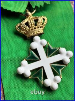 Italie Ordre Des Saints Maurice Et Lazare Bijou De Grand Croix Avec Écharpe