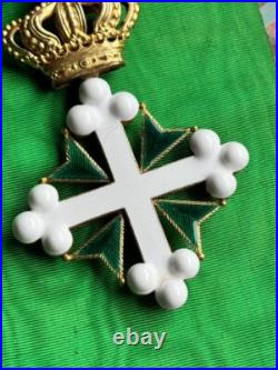 Italie Ordre Des Saints Maurice Et Lazare Bijou De Grand Croix Avec Écharpe
