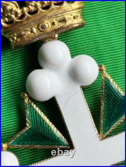 Italie Ordre Des Saints Maurice Et Lazare Bijou De Grand Croix Avec Écharpe