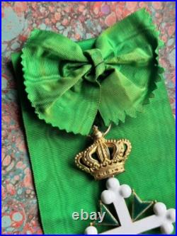 Italie Ordre Des Saints Maurice Et Lazare Bijou De Grand Croix Avec Écharpe