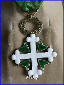 Italie Ordre Des Saints Maurice Et Lazare Croix Du 1er Type 1857-1868 Avec Écrin