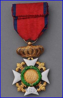 Italie Ordre de François 1er des Deux Ciciles, croix d'officier en or
