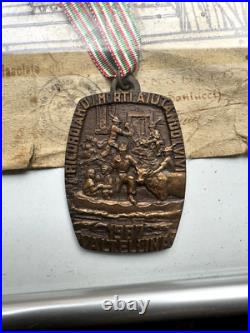 Italie Ww1 Brevet De La Médaille Guerre 1914-1918 Avec 4 Médailles Italiennes