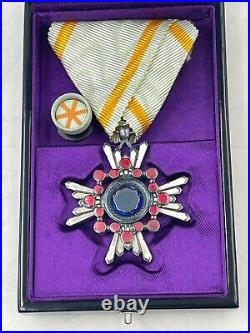 Japonais Armée 4th Classe Médaille Avec De Sino-Japanese Guerre Original Ordre