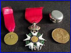 Joli Lot Empire Napoléon Légion d'Honneur, Chevalier + Pilulier + 2 Médailles