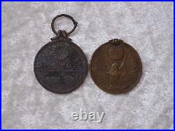 Kjz654 2 X Japan Chine Manchurian Incident War Medal Ordre Vintage 1931-34