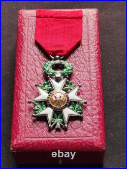 LÉGION D'HONNEUR 3e RÉPUBLIQUE 1870 CHEVALIER LUXE BIJOUTIER CENTRE OR 3 PARTIES