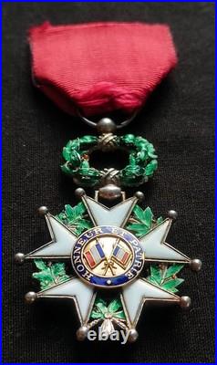 LÉGION D'HONNEUR 3e RÉPUBLIQUE 1870 CHEVALIER LUXE BIJOUTIER CENTRE OR 3 PARTIES