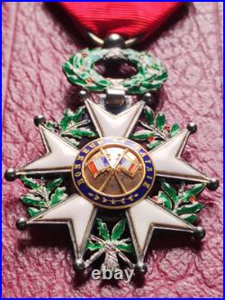 LÉGION D'HONNEUR 3e RÉPUBLIQUE 1870 CHEVALIER LUXE BIJOUTIER CENTRE OR 3 PARTIES