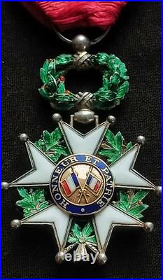 LÉGION D'HONNEUR 3e RÉPUBLIQUE 1870 CHEVALIER LUXE BIJOUTIER CENTRE OR 3 PARTIES