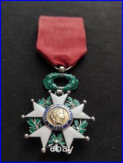 LÉGION D'HONNEUR CHEVALIER ORDONNANCE 1870, 3e RÉPUBLIQUE VERMEIL ARGENT + ÉCRIN