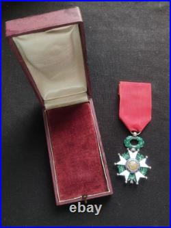 LÉGION D'HONNEUR CHEVALIER ORDONNANCE 1870, 3e RÉPUBLIQUE VERMEIL ARGENT + ÉCRIN