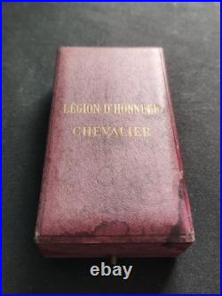 LÉGION D'HONNEUR CHEVALIER ORDONNANCE 1870, 3e RÉPUBLIQUE VERMEIL ARGENT + ÉCRIN