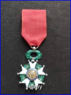 LÉGION D'HONNEUR CHEVALIER ORDONNANCE 1870, 3e RÉPUBLIQUE VERMEIL ARGENT + ÉCRIN