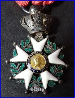 LÉGION D'HONNEUR SECOND EMPIRE. 45 X 30 Cm. ARGENT ET OR