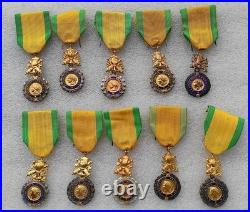 LOT de 10 MEDAILLES MILITAIRES