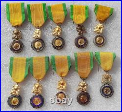LOT de 10 MEDAILLES MILITAIRES