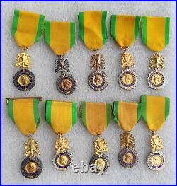 LOT de 10 MEDAILLES MILITAIRES