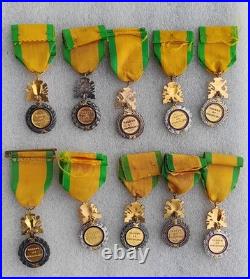 LOT de 10 MEDAILLES MILITAIRES