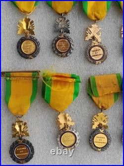 LOT de 10 MEDAILLES MILITAIRES