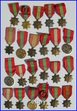 LOT de 23 MEDAILLES DE LA FAMILLE FRANCAISE