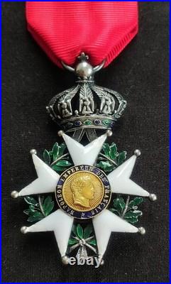 Légion D'honneur Chevalier Second Empire Napoléon Médaille Argent Or + Bel Écrin