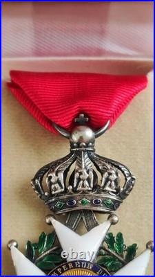 Légion D'honneur Chevalier Second Empire Napoléon Médaille Argent Or + Bel Écrin