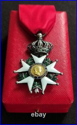 Légion D'honneur Chevalier Second Empire Napoléon Médaille Argent Or + Bel Écrin