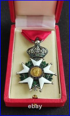Légion D'honneur Chevalier Second Empire Napoléon Médaille Argent Or + Bel Écrin