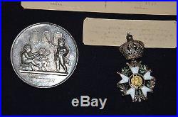 Legion D'honneur Et Medaille Epoque Monarchie-revolution 1848- Second Empire