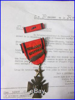 Légion Étrangère-2 REP-KOLWEZI-SHABA-croix Zairose-or massif