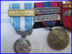 Légion Étrangère-lot MÉDAILLES 2°R. E. P-Kolwezi-Tchad -d´or massif