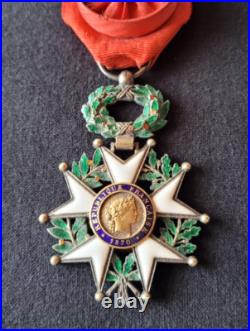 Légion d'Honneur 1870 Officier argent émail luxe French Legion of Honor Officer