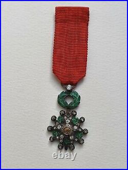 Légion d'Honneur 3° République, reduction, modèle de luxe en diamants