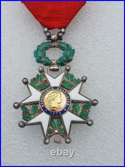 Légion d'Honneur chevalier, argent centres en or, brillants dans les pointes