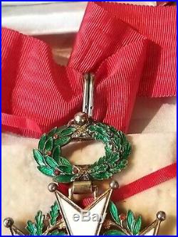 Légion d'Honneur en argent et vermeil époque 4ème République en coffret