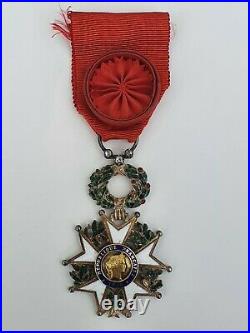 Légion d'Honneur, officier III° République, argent, modèle de luxe, 3 diamants