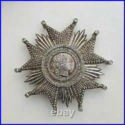 Légion d'Honneur, plaque de Grand officier, III° République, diamants