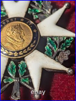 Légion d'honneur Henri IV Monarchie Juillet variante République 1848 centre OR