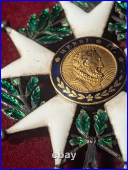 Légion d'honneur Henri IV Monarchie Juillet variante République 1848 centre OR