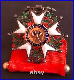 Légion d'honneur argent et or IIIème République superbe avec Barette argent