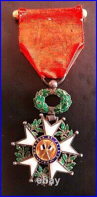 Légion d'honneur argent et or IIIème République superbe avec Barette argent
