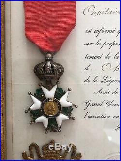 Legion d honneur empire Plaque Et Diplôme Médaille Militaire