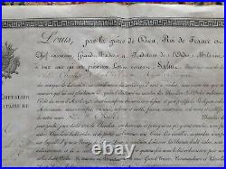 Lettre De Chevalier De L'ordre Royal Et Militaire De Saint Louis Restauration